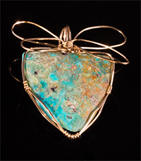 Topaz cabachon by Kay Nitta