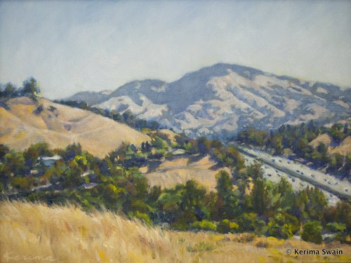 Painting by Kerima Swain; Mount Diablo View #2