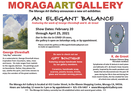 Moraga Art Gallery postca